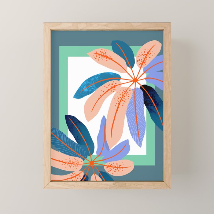 tropical plants Mini Art Print Gallery Image 1