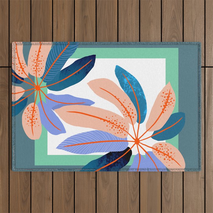 tropical plants Outdoor Rug Gallery Image 1