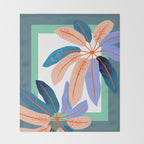 tropical plants Throw Blanket Gallery Image 2