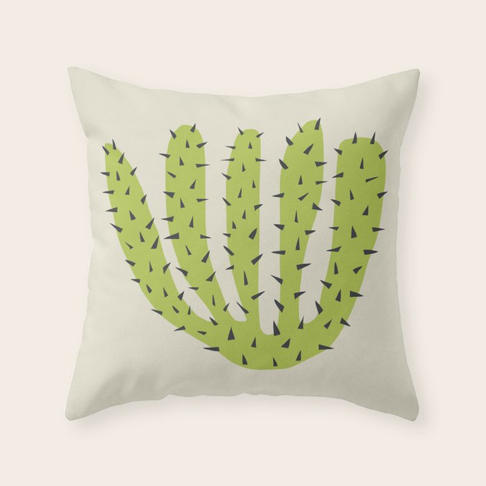 Matisse Inspired Light Green Shape Throw Pillow Gallery Image 6