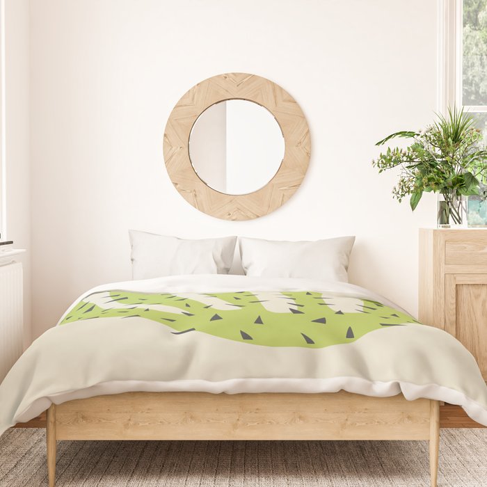Matisse Inspired Light Green Shape Duvet Cover Gallery Image 3