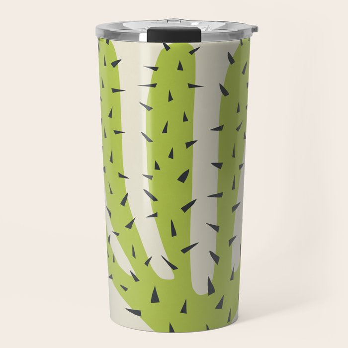 Matisse Inspired Light Green Shape Travel Mug Gallery Image 1