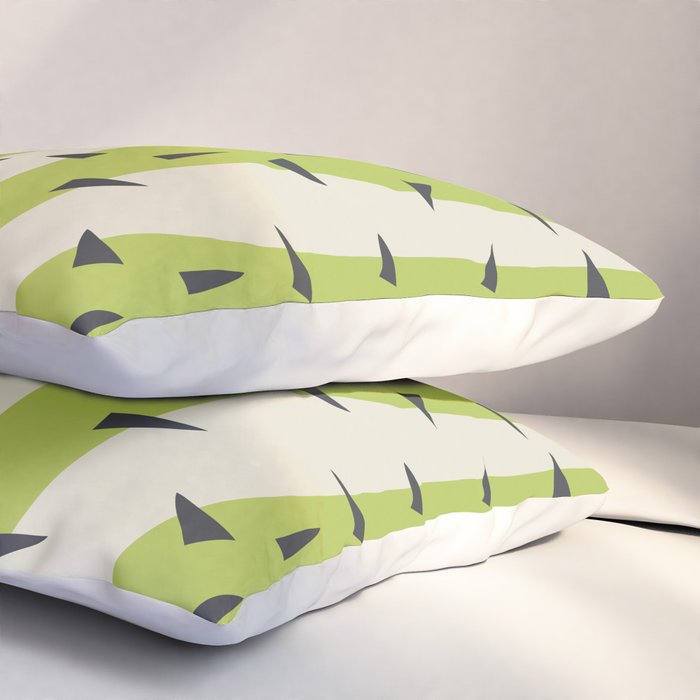 Matisse Inspired Light Green Shape Pillow Sham Gallery Image 3