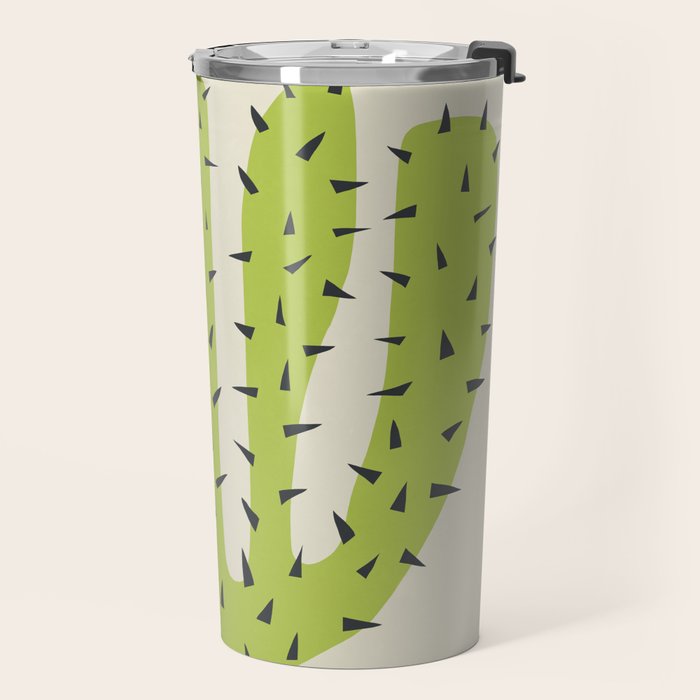 Matisse Inspired Light Green Shape Travel Mug Gallery Image 2