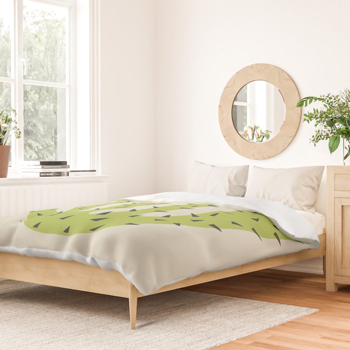 Matisse Inspired Light Green Shape Duvet Cover Gallery Image 2