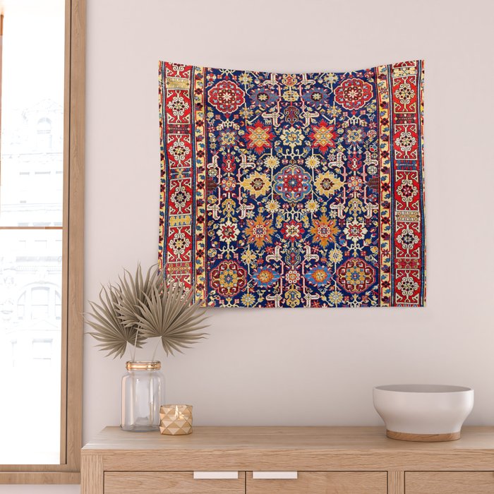 Afshan Shirvan Kelleh East Caucasus Rug Print Wall Tapestry Gallery Image 2