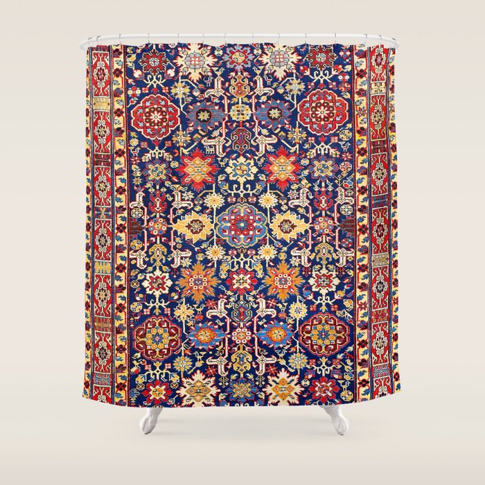 Afshan Shirvan Kelleh East Caucasus Rug Print Shower Curtain Gallery Image 1
