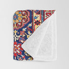 Afshan Shirvan Kelleh East Caucasus Rug Print Throw Blanket Gallery Image 3