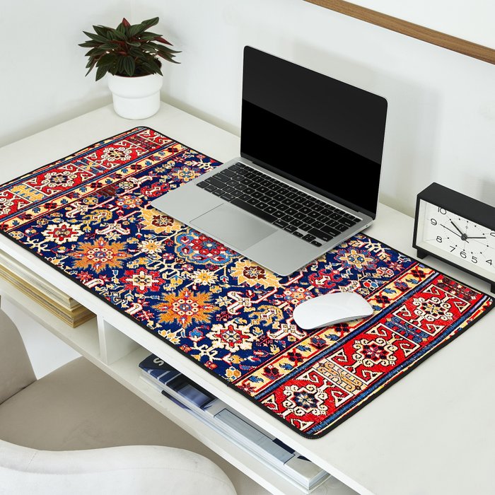 Afshan Shirvan Kelleh East Caucasus Rug Print Desk Mat Gallery Image 2