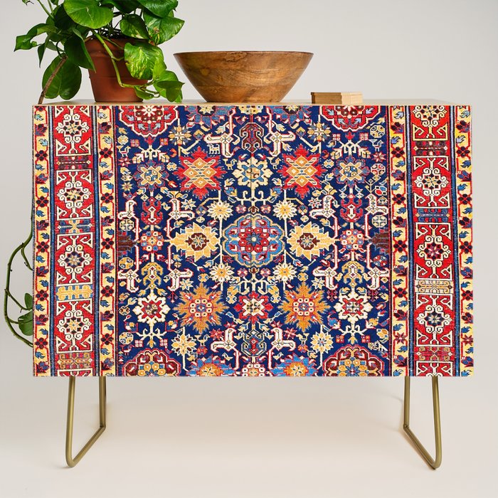 Afshan Shirvan Kelleh East Caucasus Rug Print Credenza Gallery Image 1