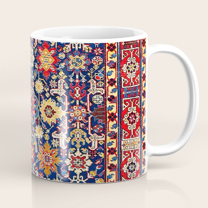 Afshan Shirvan Kelleh East Caucasus Rug Print Coffee Mug Gallery Image 1