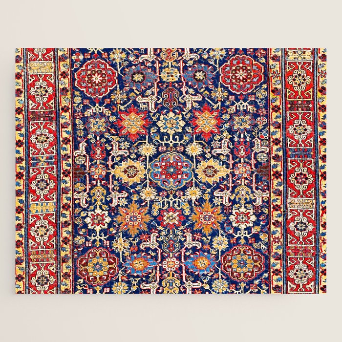 Afshan Shirvan Kelleh East Caucasus Rug Print Jigsaw Puzzle Gallery Image 1