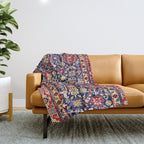 Afshan Shirvan Kelleh East Caucasus Rug Print Throw Blanket Gallery Image 1