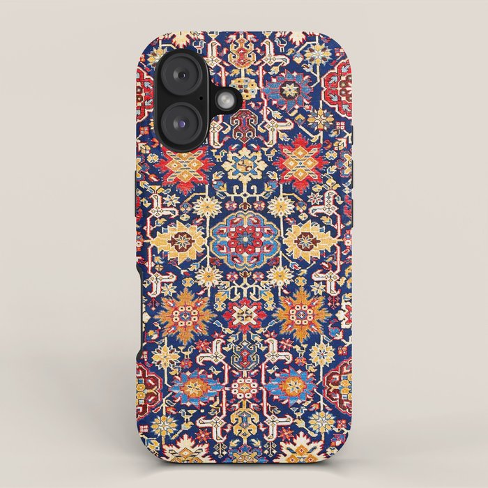 Afshan Shirvan Kelleh East Caucasus Rug Print iPhone Case Gallery Image 1