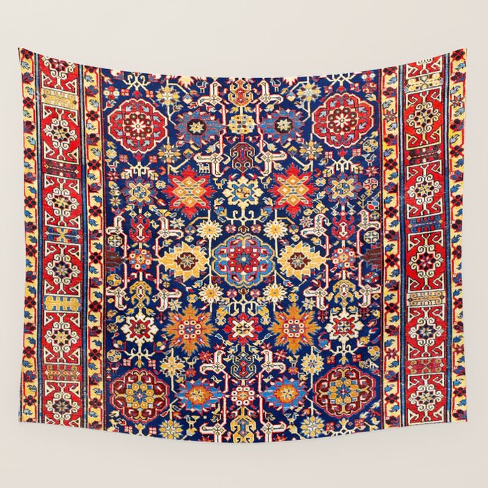 Afshan Shirvan Kelleh East Caucasus Rug Print Wall Tapestry Gallery Image 4