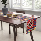 Afshan Shirvan Kelleh East Caucasus Rug Print Table Runner Gallery Image 2