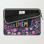 Carpe diem floral Laptop Sleeve Gallery Image 2