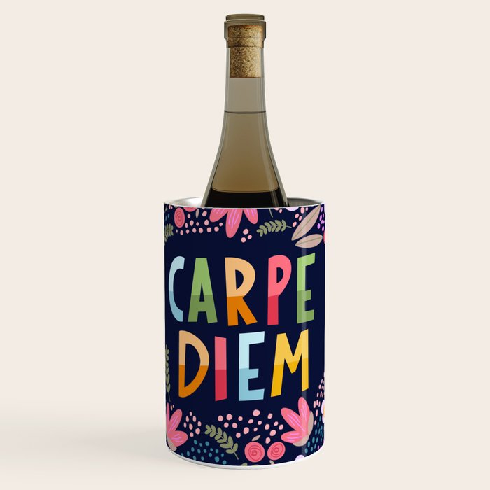 Carpe diem floral Wine Chiller Gallery Image 1
