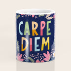 Carpe diem floral Coffee Mug Gallery Image 4