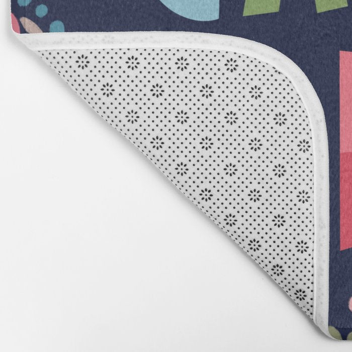 Carpe diem floral Bath Mat Gallery Image 2