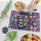 Carpe diem floral Cutting Board Gallery Image 2