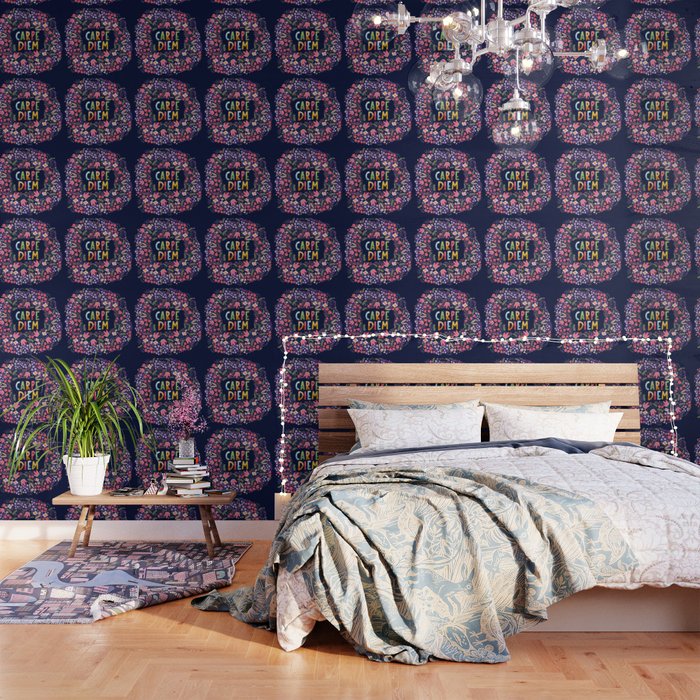 Carpe diem floral Wallpaper Gallery Image 1