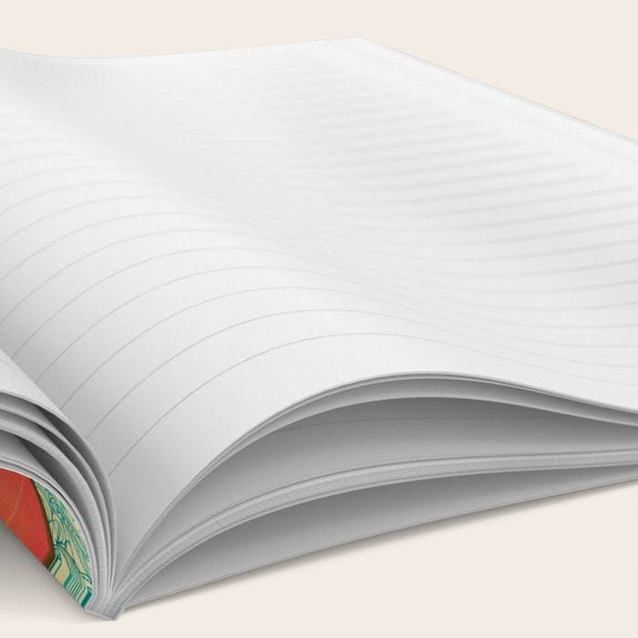 Crystal Bohemian Honeycomb Cubes - colorful hexagon pattern Notebook Gallery Image 2