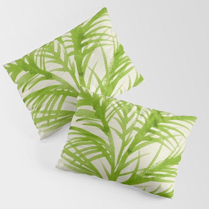 Lime Palms Pillow Sham Gallery Image 1