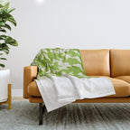 Lime Palms Throw Blanket Gallery Image 1