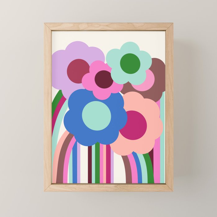 Color Bloom - patchouli Mini Art Print Gallery Image 1