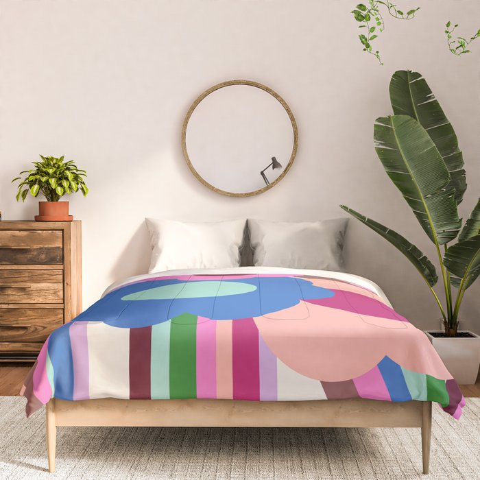 Color Bloom - patchouli Comforter Gallery Image 3