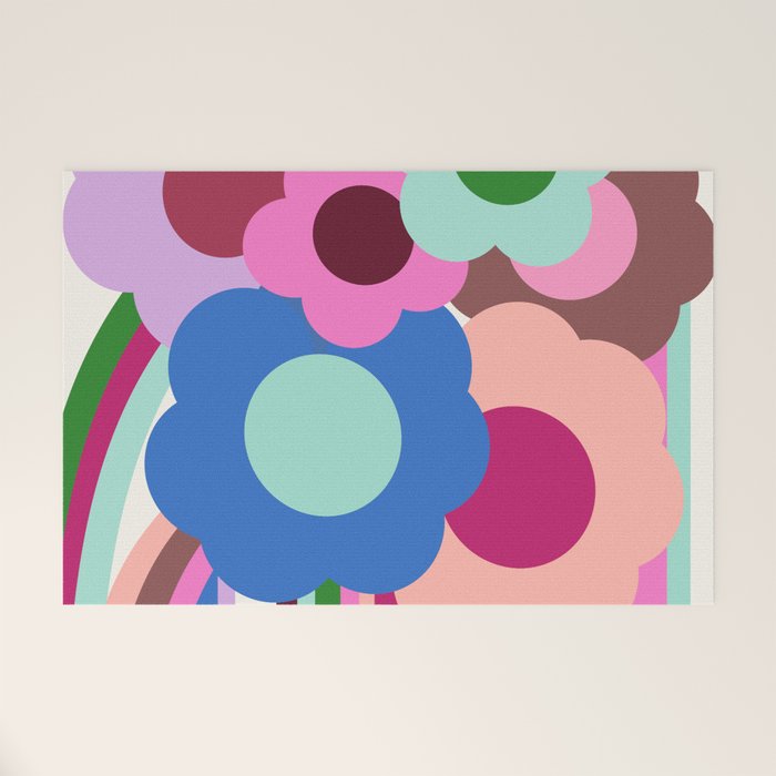 Color Bloom - patchouli Welcome Mat Gallery Image 1