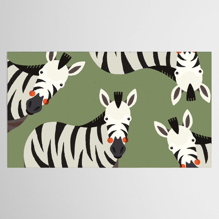 Zebra, Animal Portrait Tablecloth Gallery Image 2