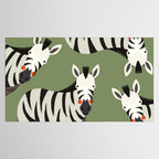 Zebra, Animal Portrait Tablecloth Gallery Image 2
