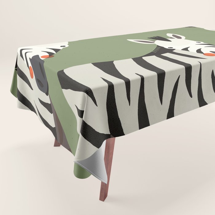 Zebra, Animal Portrait Tablecloth
