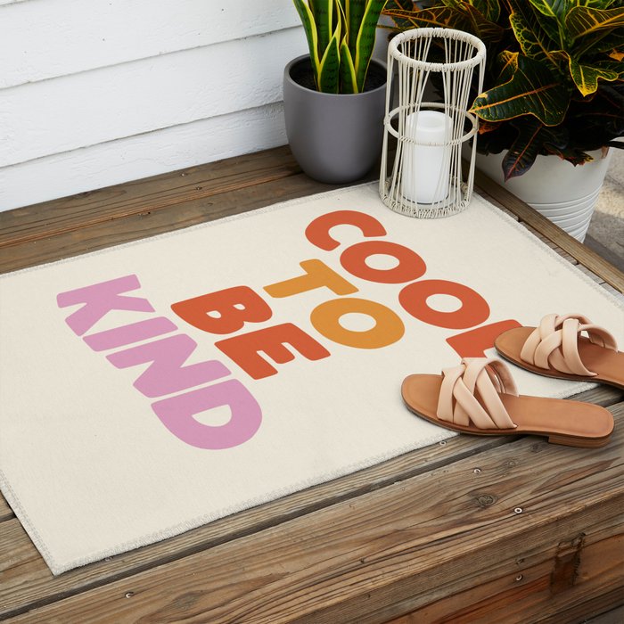 Cool to Be Kind Outdoor Rug Gallery Image 2