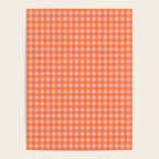 Gingham Check Pattern in Cheerful Orange and Pink Blush Poster Gallery Image 4