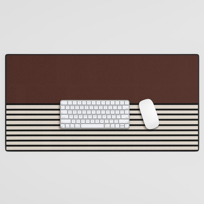 Sunrise Sunset III - Deep Red Desk Mat Gallery Image 1