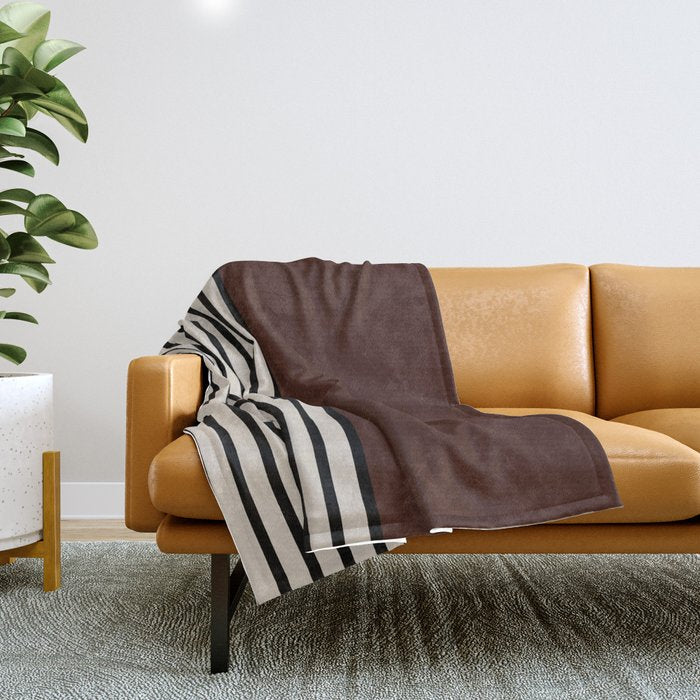 Sunrise Sunset III - Deep Red Throw Blanket Gallery Image 1