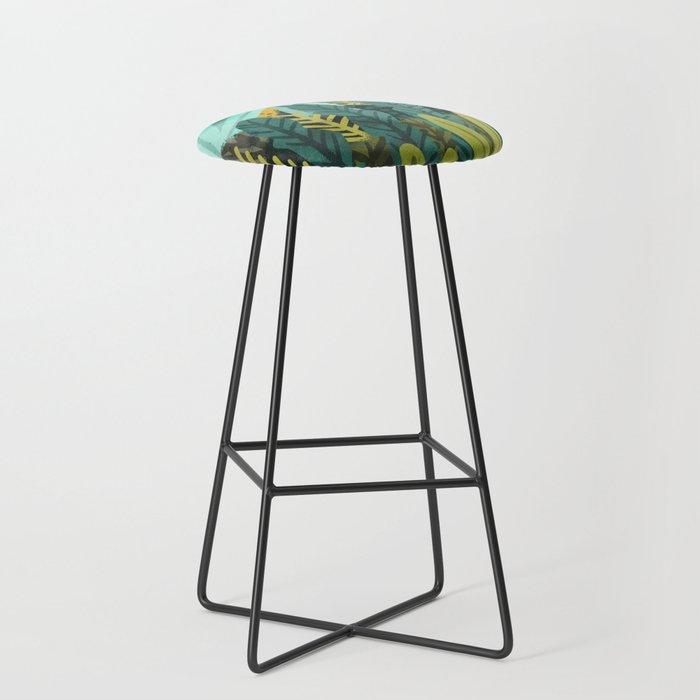 Forest Bride | Jungle Wedding Painting | Travel Solo | Blonde Woman Dancing Joy Stool Gallery Image 1