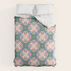 Scandinavian Folk Art Mandala  Duvet Cover Gallery Image 6