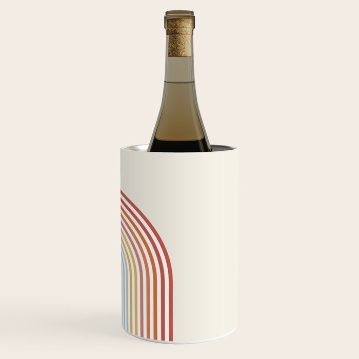 Minimalist colorful rainbow lines  Wine Chiller Gallery Image 3