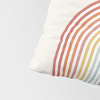 Minimalist colorful rainbow lines  Pillow Sham Gallery Image 4