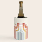 Minimalist colorful rainbow lines  Wine Chiller Gallery Image 1