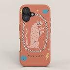 Trippy tiger in red iPhone Case Gallery Image 1