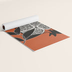 Line Art Pomegranates 2 Yoga Mat Gallery Image 2