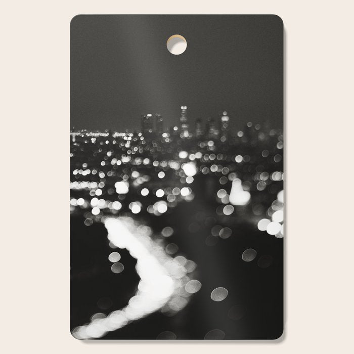 Los Angeles cityscape. L.A. Noir Cutting Board Gallery Image 1