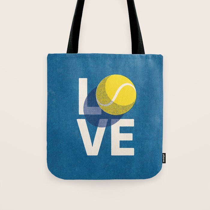 BALLS - Love Tennis - Hard Court Tote Bag Gallery Image 1