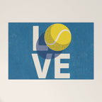 BALLS - Love Tennis - Hard Court Welcome Mat Gallery Image 1