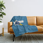 BALLS - Love Tennis - Hard Court Throw Blanket Gallery Image 1